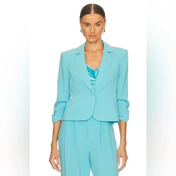 NEW WITH TAGS! Cinq a Sept Petite Khloe Blazer in Cyan - Picture 1 of 9